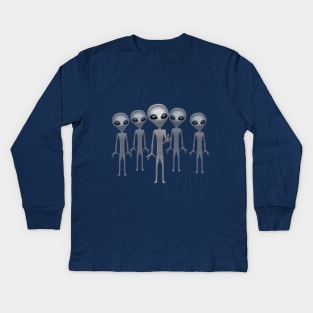 My Alien friends Kids Long Sleeve T-Shirt